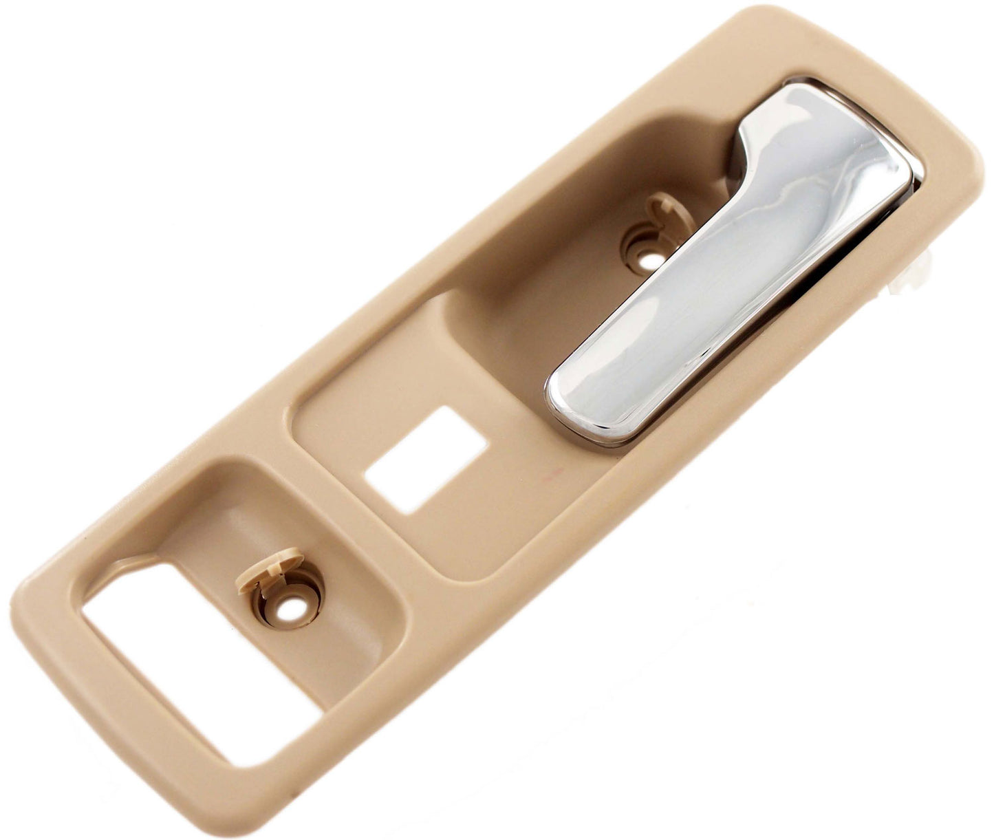 Interior Door Handle Front Right With Power Lock Chrome/Beige - Dorman# 92591