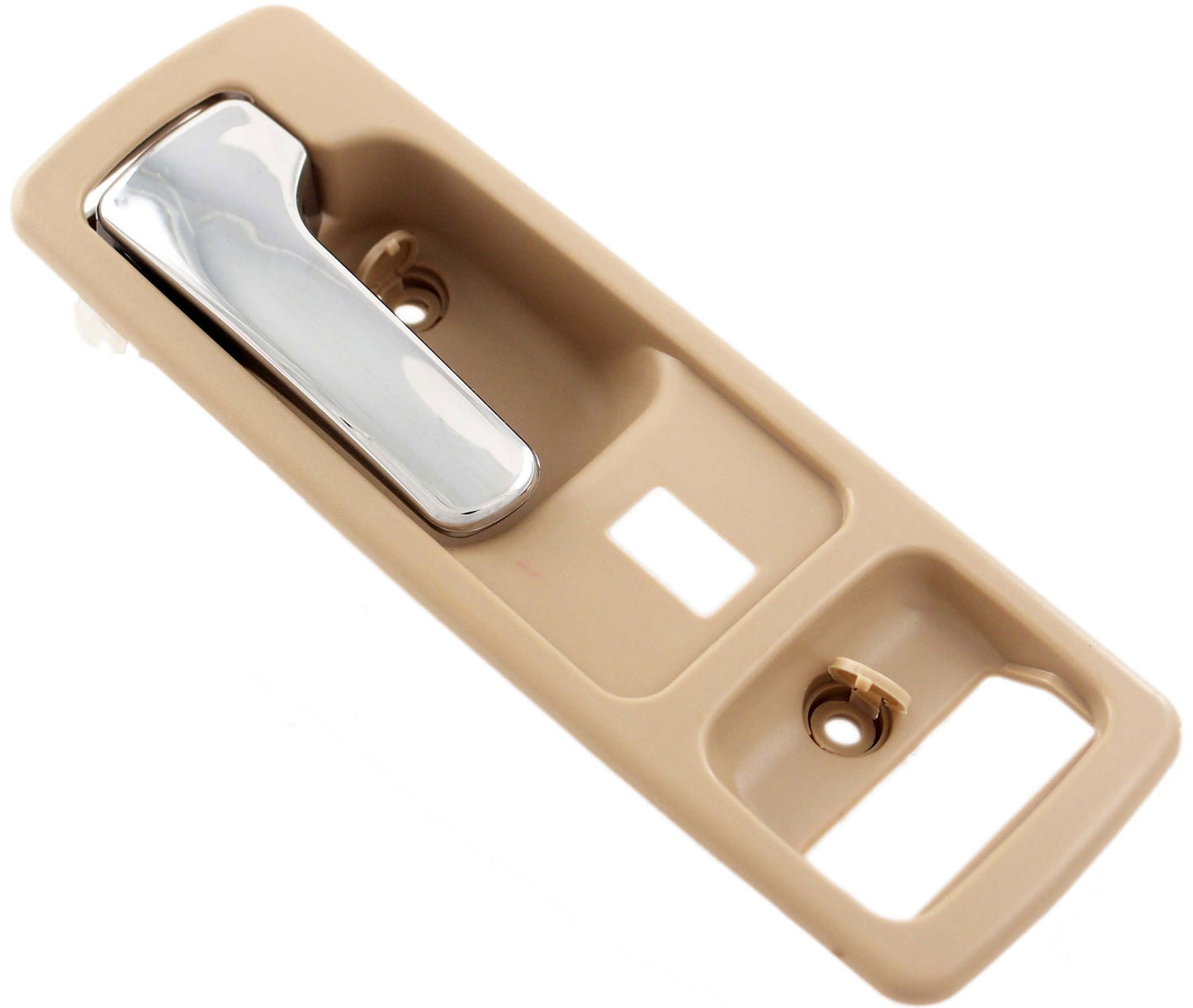 Interior Door Handle Front Left With Power Lock Chrome/Beige - Dorman# 92592