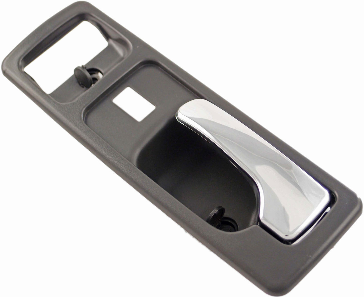 Interior Door Handle Front Left With Power Lock Chrome/Gray - Dorman# 92594