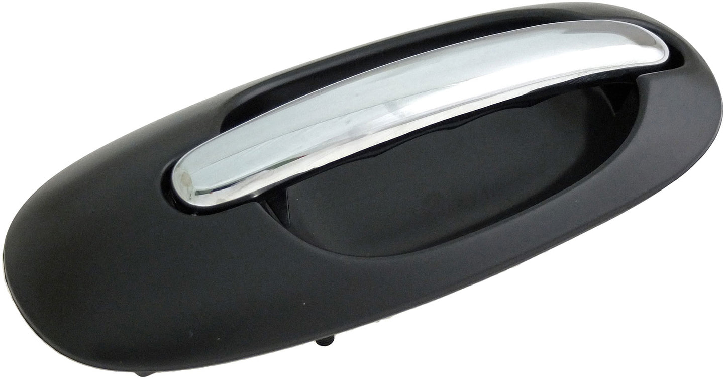 Ext Door Handle Side Sliding Right Chrome Lever Black Housing - Dorman# 93595