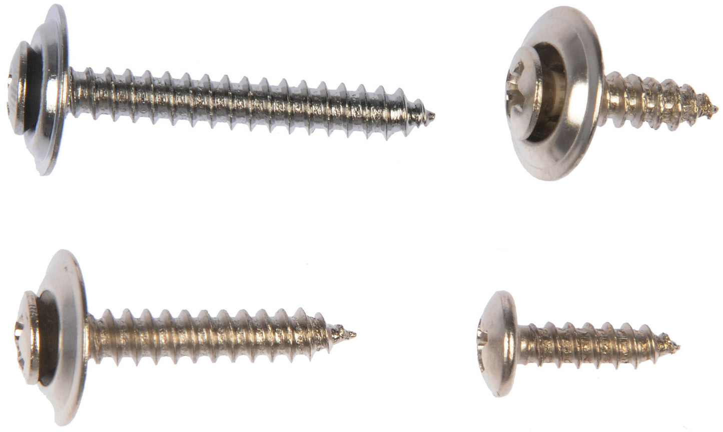 Trim Screw - Chrome - No. 8 - Assortment-3/4,1,5/8,1-1/4 In. - Dorman# 961-225