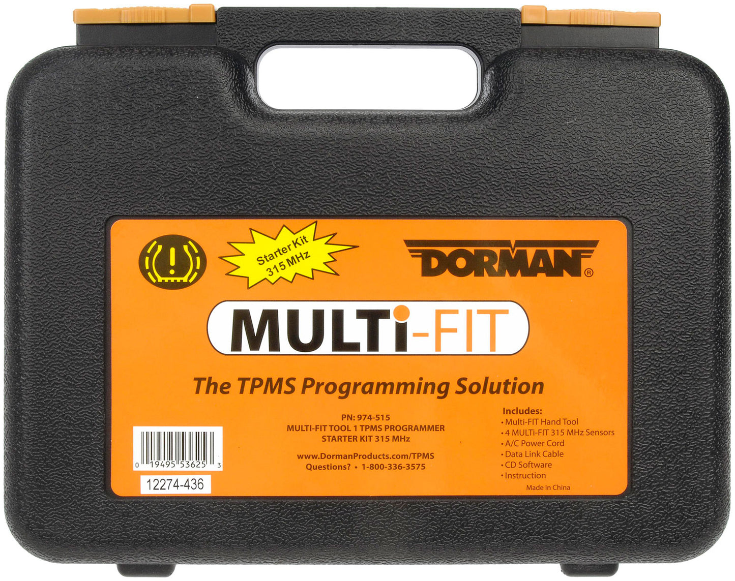 Multi-Fit Programmer Tool & 4 Programmable TPMS Sensors (Dorman# 974-515)