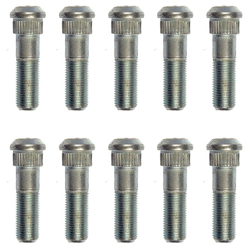 10 Wheel Lug Studs (Dorman 610080) .625 In. Knurl, 115/16 In. Len