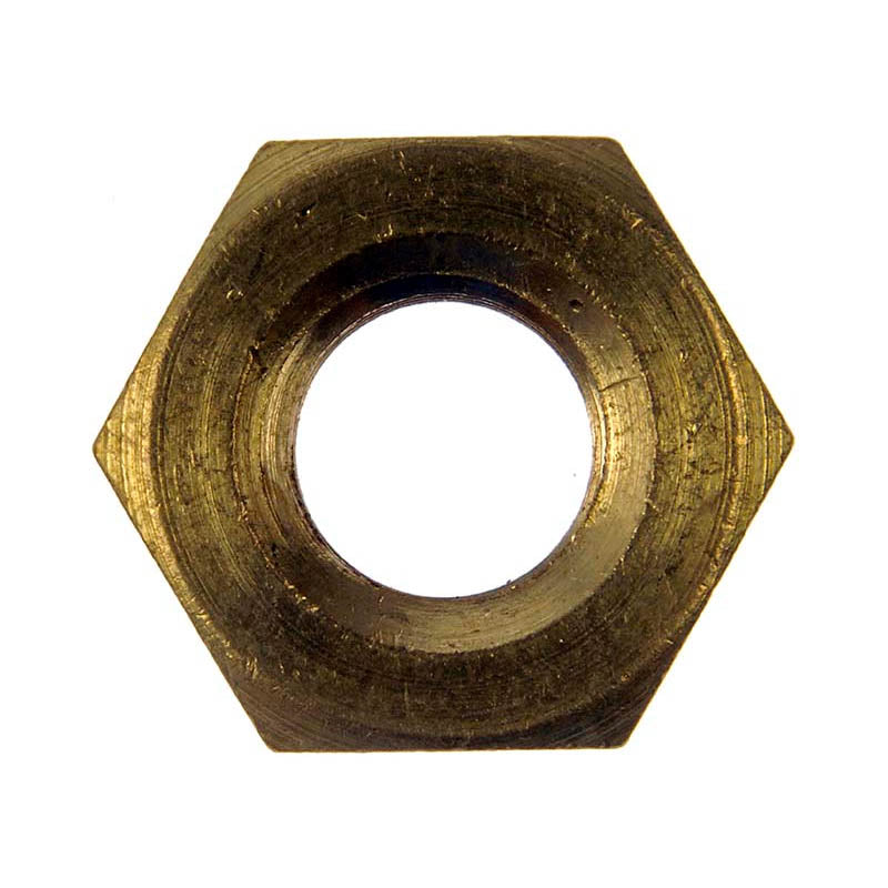 6 Brass Hex Nut - M10-1.5 - Dorman# 849-155
