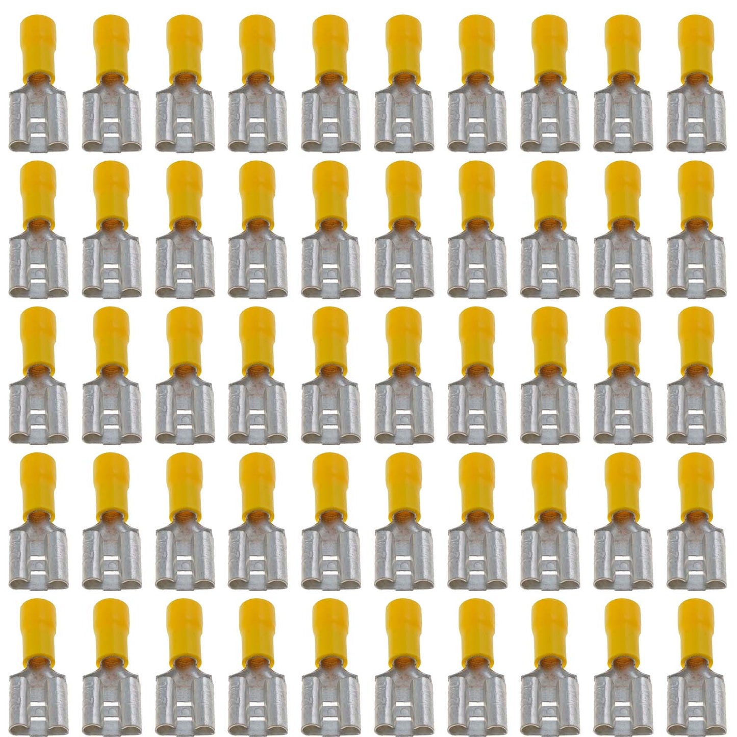 12-10 Gauge Female Quick Disconnect, .375 In., Yellow - Dorman# 85484