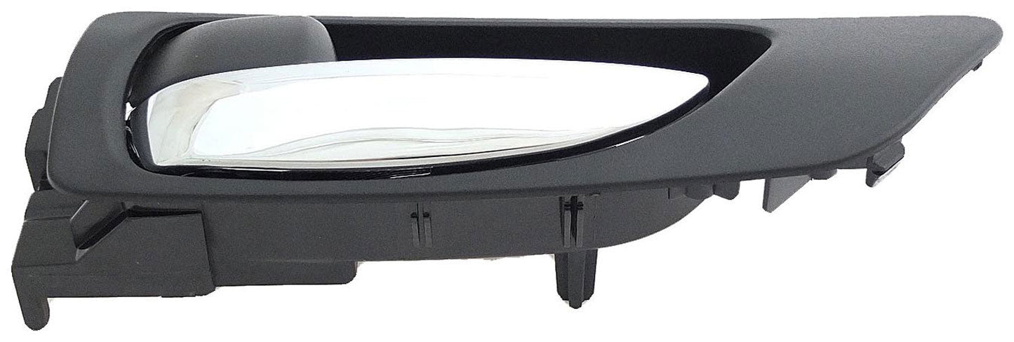 Interior Door Handle Chrome Lever Front Left Black Housing - Dorman 79856