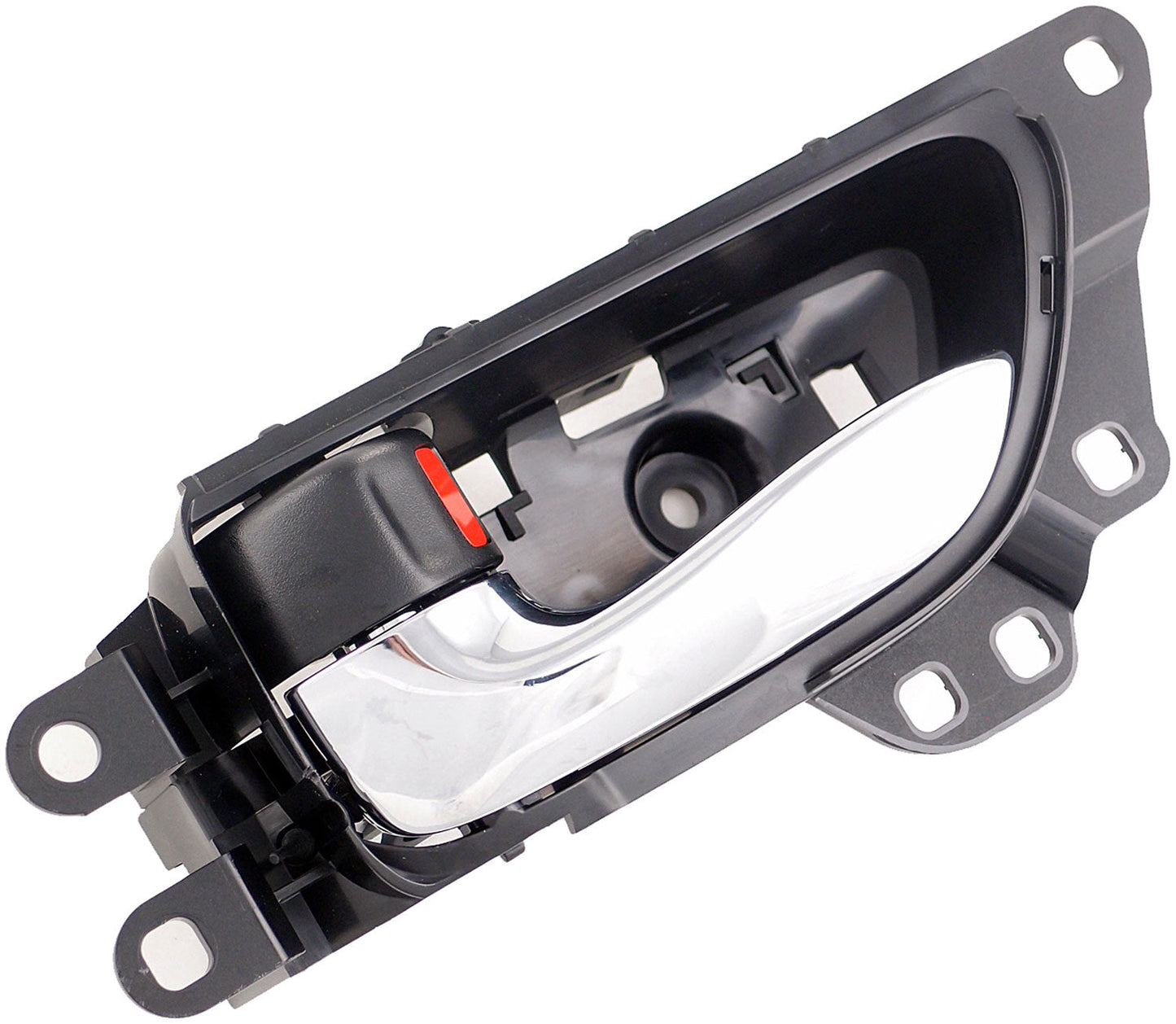 Interior Door Handle Chrome Lever Rear Left Black Housing - Dorman 79870