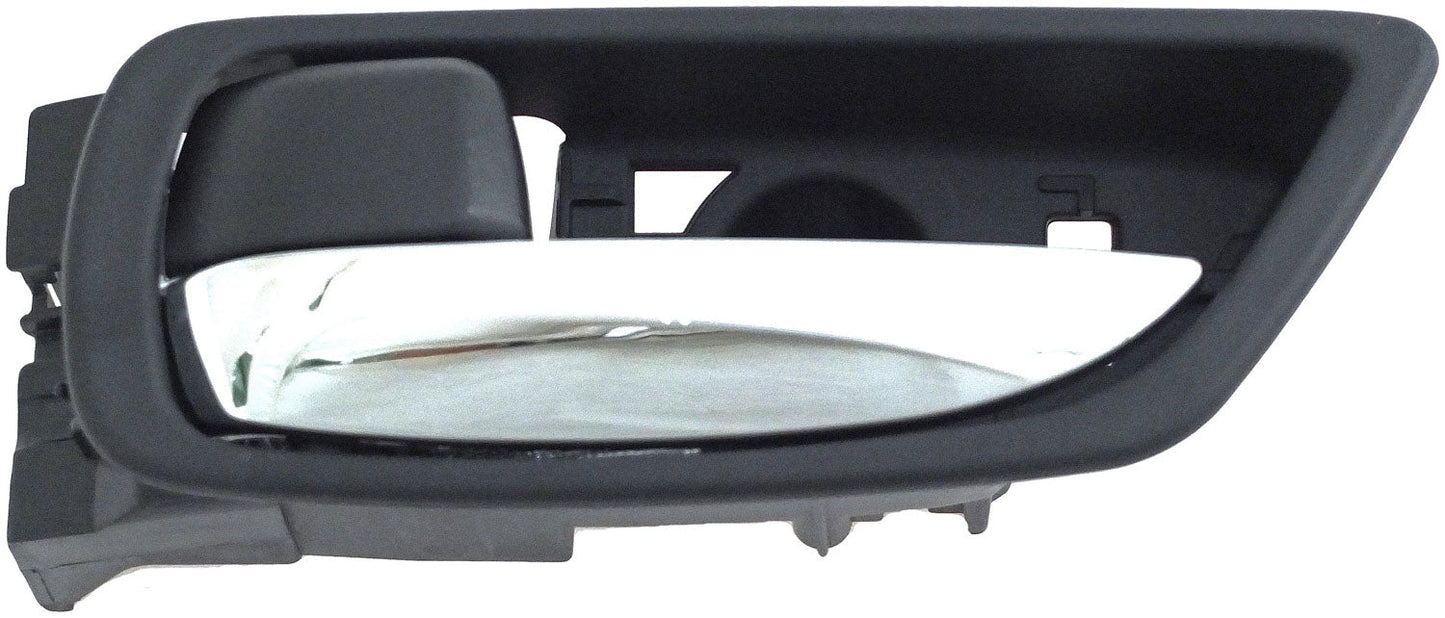 Interior Door Handle Chrome Lever Rear Left Black Housing - Dorman 79858