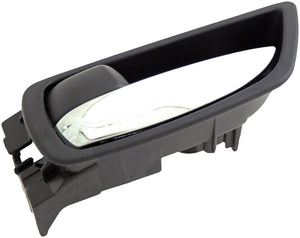 Interior Door Handle Chrome Lever Rear Left Black Housing - Dorman 79858