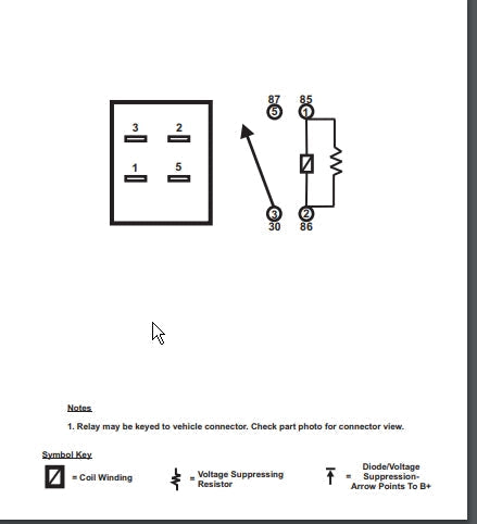 Two GM 12135170 Fuel Horn Fog Starter Headlamp 4-Pin Relay Many Functions
