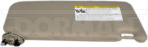 Sun Visor Dorman 74058,74320-06780-EO Fits 07-11 Toyota Camry Left Beige