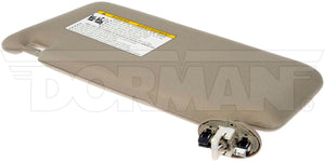 Sun Visor Dorman 74059, 74310-06770-E0, Fits 07-11 Camry Right Tan Illuminated