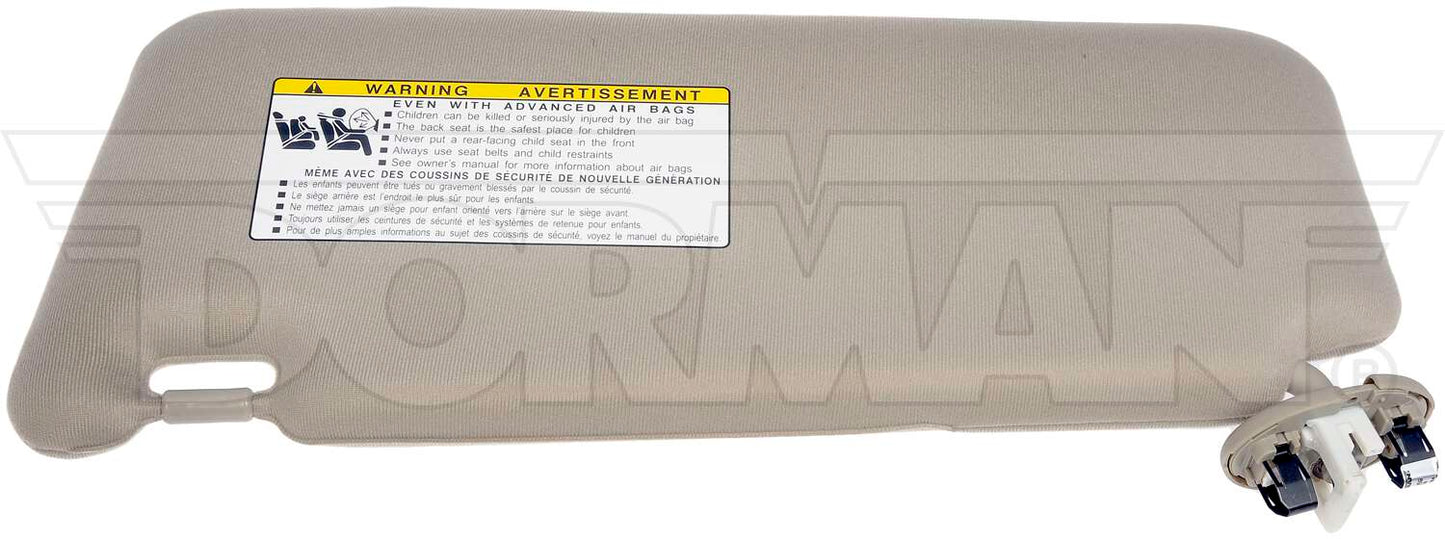 Sun Visor Dorman 74059, 74310-06770-E0, Fits 07-11 Camry Right Tan Illuminated