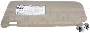 Sun Visor Dorman 74059, 74310-06770-E0, Fits 07-11 Camry Right Tan Illuminated