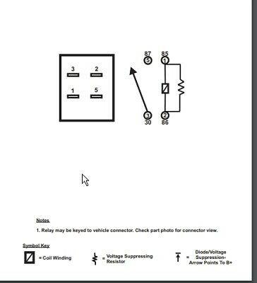 GM 12135170 Fuel Horn Fog Starter Headlamp 4-Pin Relay Many Functions & Models