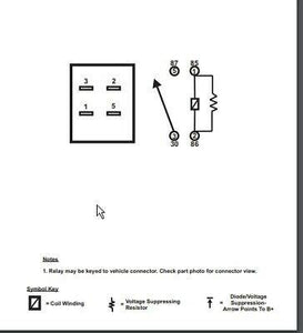 GM 12135170 Fuel Horn Fog Starter Headlamp 4-Pin Relay Many Functions & Models