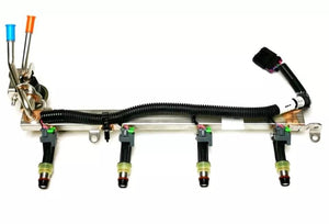 New OEM Asy. Fuel Rail +4 Injectors+Harness +Regulator for 04-05 Canyon Colorado