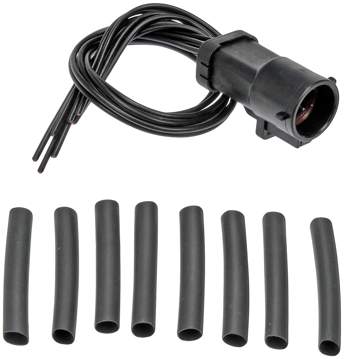 6 Wire Pigtail (Watertight Round Fem Connect, Male Terminal) Dorman# 645-101