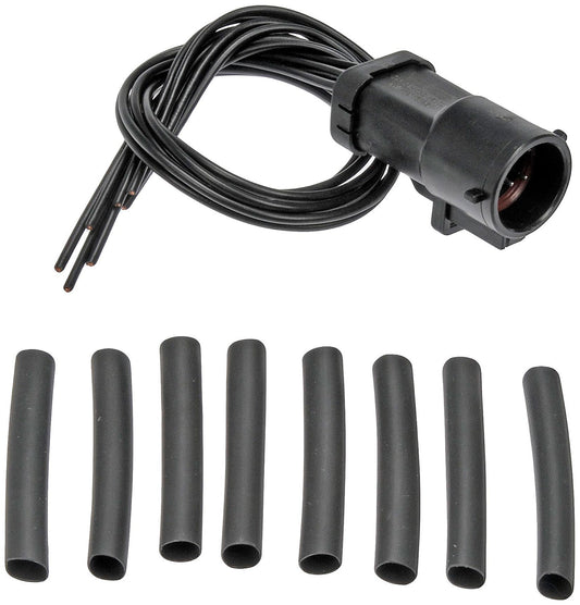 6 Wire Pigtail (Watertight Round Fem Connect, Male Terminal) Dorman# 645-101