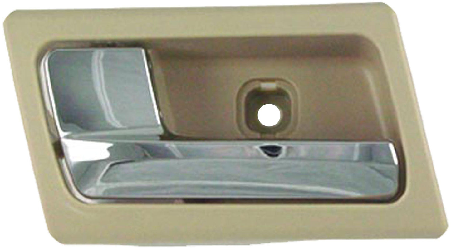 Interior Door Handle - Front Left - Chrome & Beige (Camel) - Dorman 81724