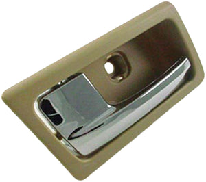 Interior Door Handle - Front Left - Chrome & Beige (Camel) - Dorman 81724
