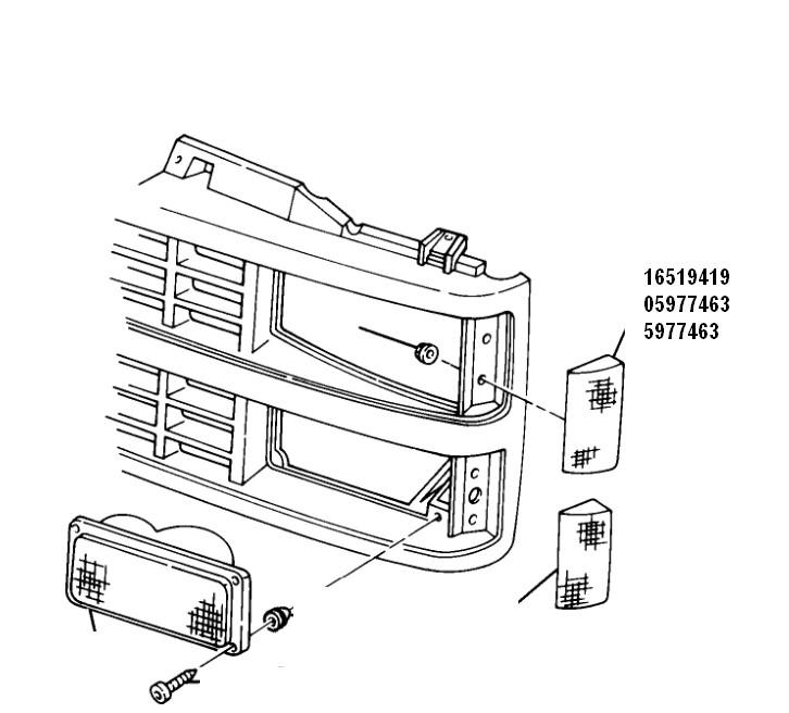 New USA-Made OEM Front Left Upper Side Marker Lamp/Lens GM 5977463 (Amber)