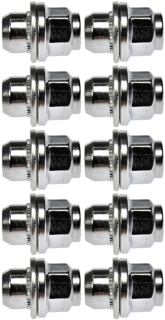10 Wheel Lug Nut (Dorman #611-294) - Dometop Capped - 21mm Hex, 38.6mm Length