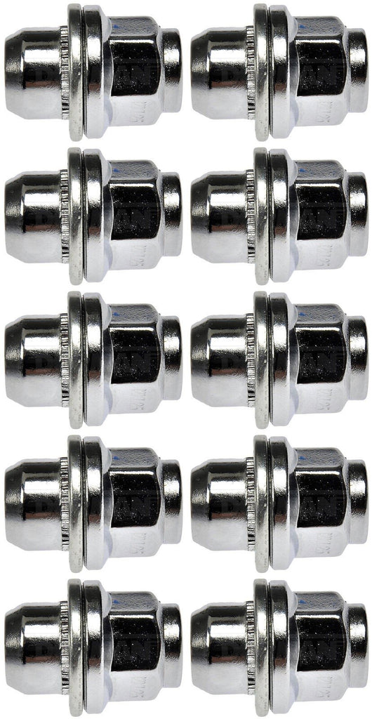 10 Wheel Lug Nut (Dorman #611-294) - Dometop Capped - 21mm Hex, 38.6mm Length