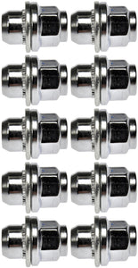 10 Wheel Lug Nut (Dorman #611-294) - Dometop Capped - 21mm Hex, 38.6mm Length