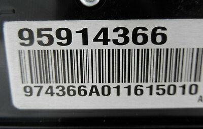OEM GM 95914366 Radio Control Panel fits 2011-2015 Chevrolet Cruze no Navigation