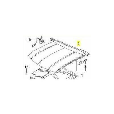 OEM GM 15647848 Rear Hood Seal (Weather-strip) 95-05 Jimmy S10 Sonoma