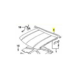 OEM GM 15647848 Rear Hood Seal (Weather-strip) 95-05 Jimmy S10 Sonoma