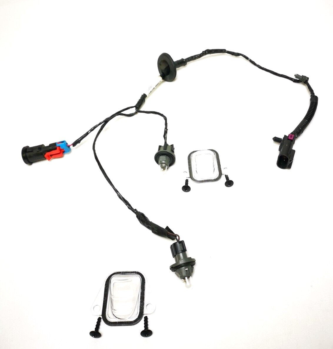 OEM GM 15862654 Rear License Plate Harness No Camera + Two Lenses 07-14 Suburban Tahoe Yukon Avalanche