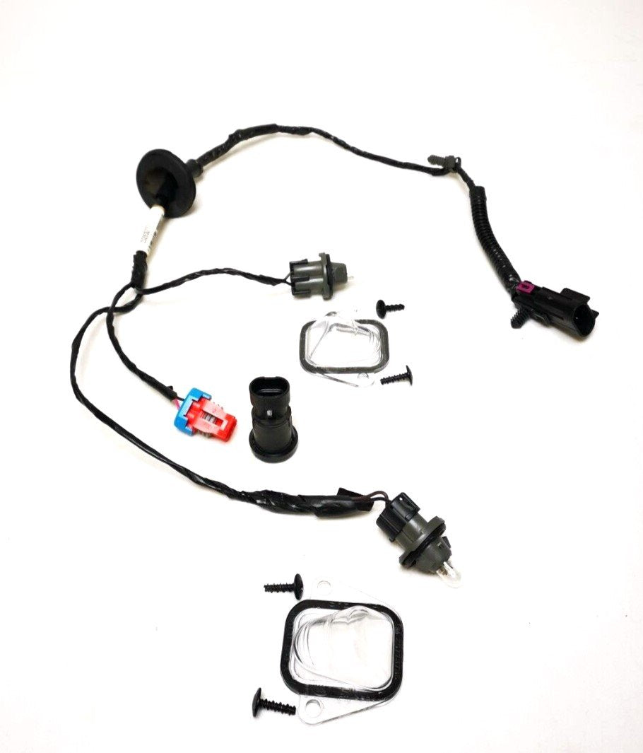OEM GM 15862654 Rear License Plate Harness No Camera + Two Lenses 07-14 Suburban Tahoe Yukon Avalanche