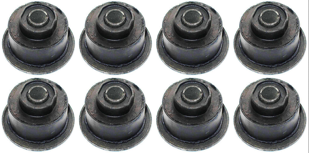 Eight New OEM Subframe Mount Bushings for Front & Center Cab GM Trucks