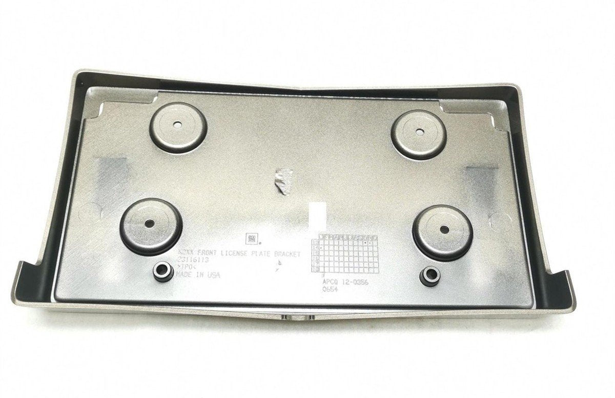 OEM GM 23116118 Front License Plate Holder Mounting Bracket 15-16 Escalade