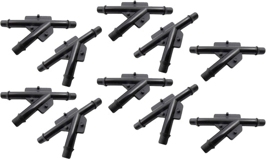 (10) Ten OEM Vacuum Hose Connectors (3/16X3/16X3/16) NYLON, GM 1987 - 2007