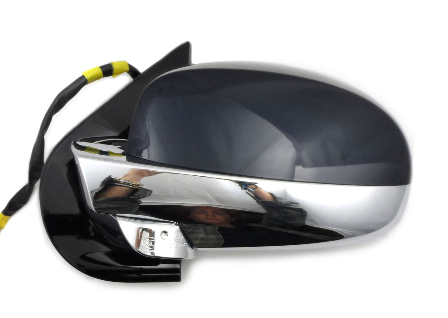 OEM Driver Powr Fold Mirror Arrow 09-14 Escalade Yukon Tahoe Blue/Chrome DL3 Z75