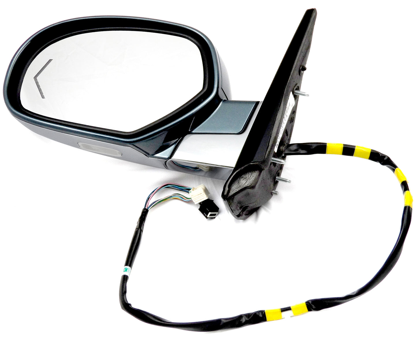 OEM Driver Powr Fold Mirror Arrow 09-14 Escalade Yukon Tahoe Gray/Chrome DL3 Z75