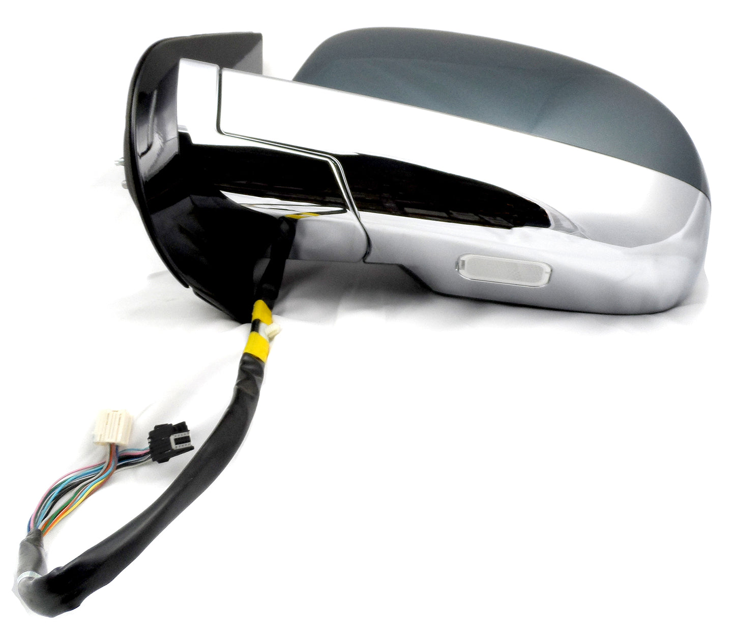 OEM Driver Powr Fold Mirror Arrow 09-14 Escalade Yukon Tahoe Gray/Chrome DL3 Z75