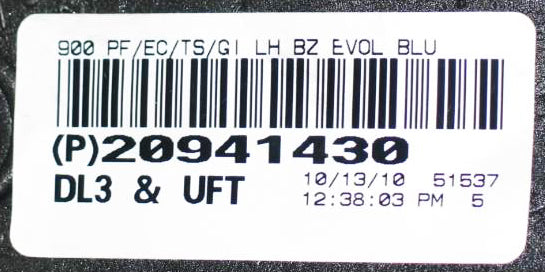 New OEM Driver Side Mirror 09-13 Chevrolet GMC Trucks Evol Blue / Molded DL3 UFT