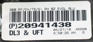 OEM Passenger Side Mirror 09-13 Chevrolet GMC Truck EvolutionBlue/Molded DL3 UFT