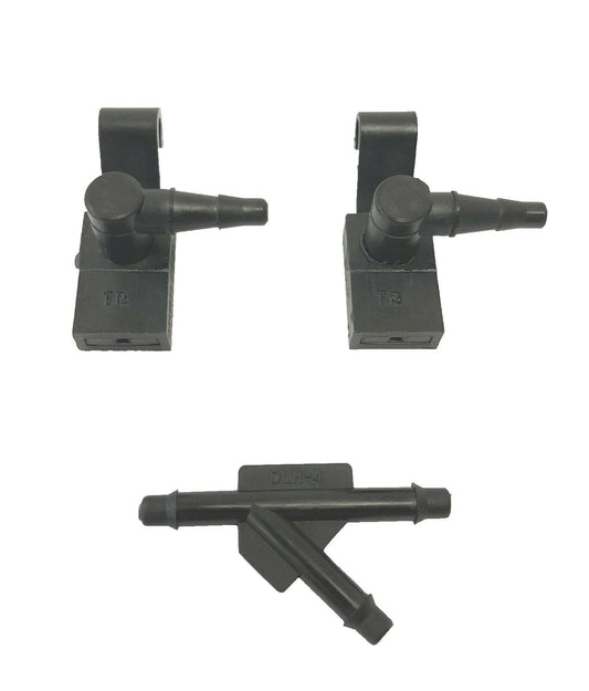 Three Pieces Kit Genuine Windshield Washer Nozzle Fit 88-00 GMC Chevrolet Trucks