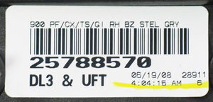 OEM Passenger Side Mirror 09-13 Chevrolet GMC Truck Stealth Gray/ Molded DL3 UFT
