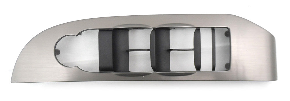 OEM Driver Window Switch Plate Metal Brush 07-10 Chevy GMC TRK Manual Fold DL8