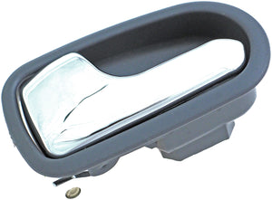 Interior Door Handle Front/Rear Left Chrome Lever Gray Housing - Dorman# 93848