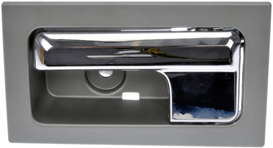 Int Door Handle Front/Rear Left Chrome Lever Gray Housing Power Locks - 90826