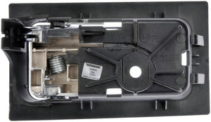 Int Door Handle Front/Rear Left Chrome Lever Gray Housing Power Locks - 90826