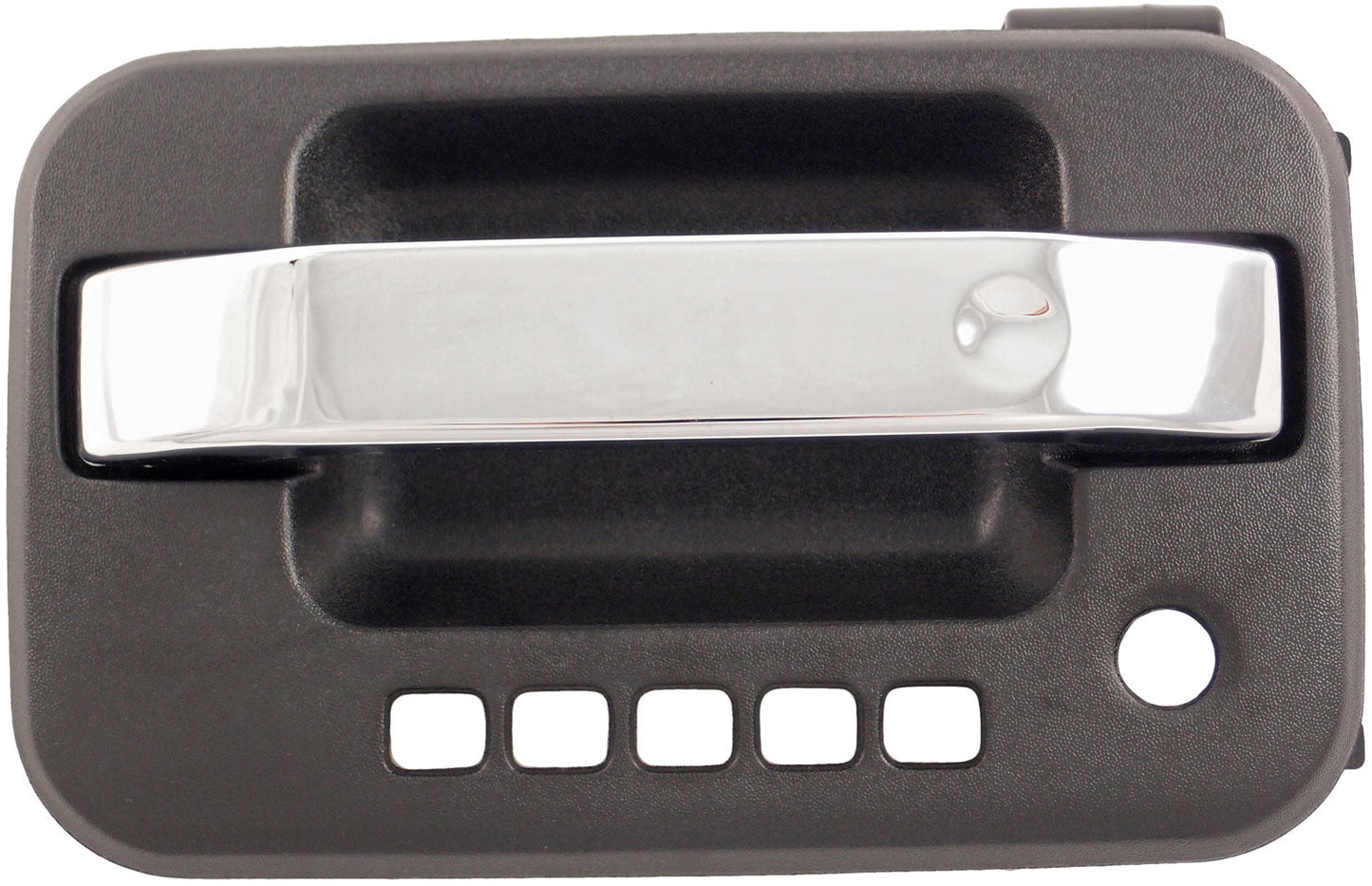 Ext Door Handle Front Left Chrome Lever Textured Black Housing w/ Keypad - 90533