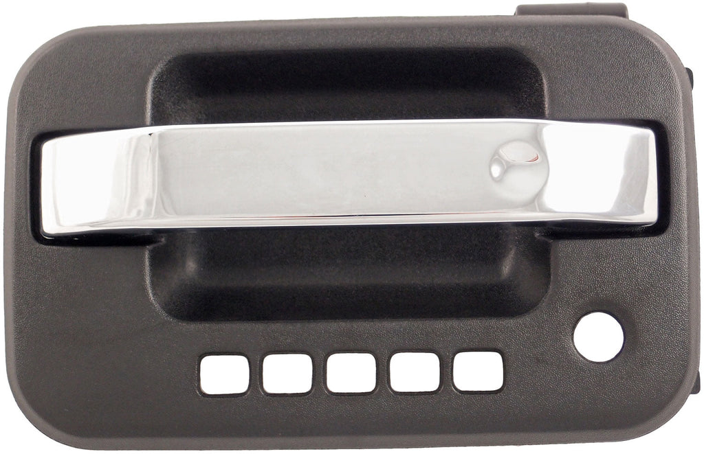Ext Door Handle Front Left Chrome Lever Textured Black Housing w/ Keypad - 90533